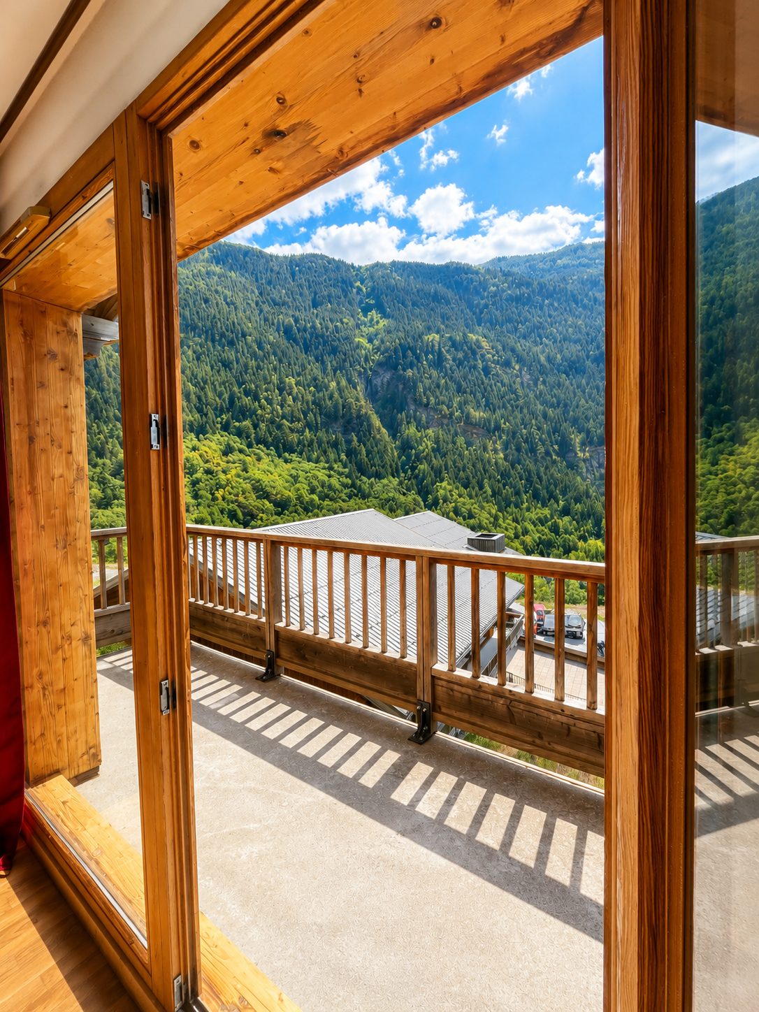 Vue depuis le balcon plein sud